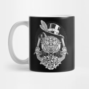 Cat Guns And Roses Mug